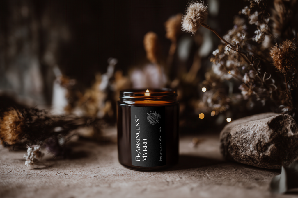 Frankincense Myrrh Candle — The Black Label Wellness