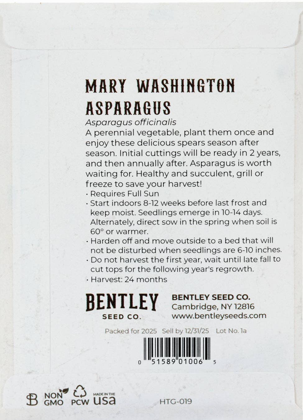 Asparagus-Mary Washington 1900