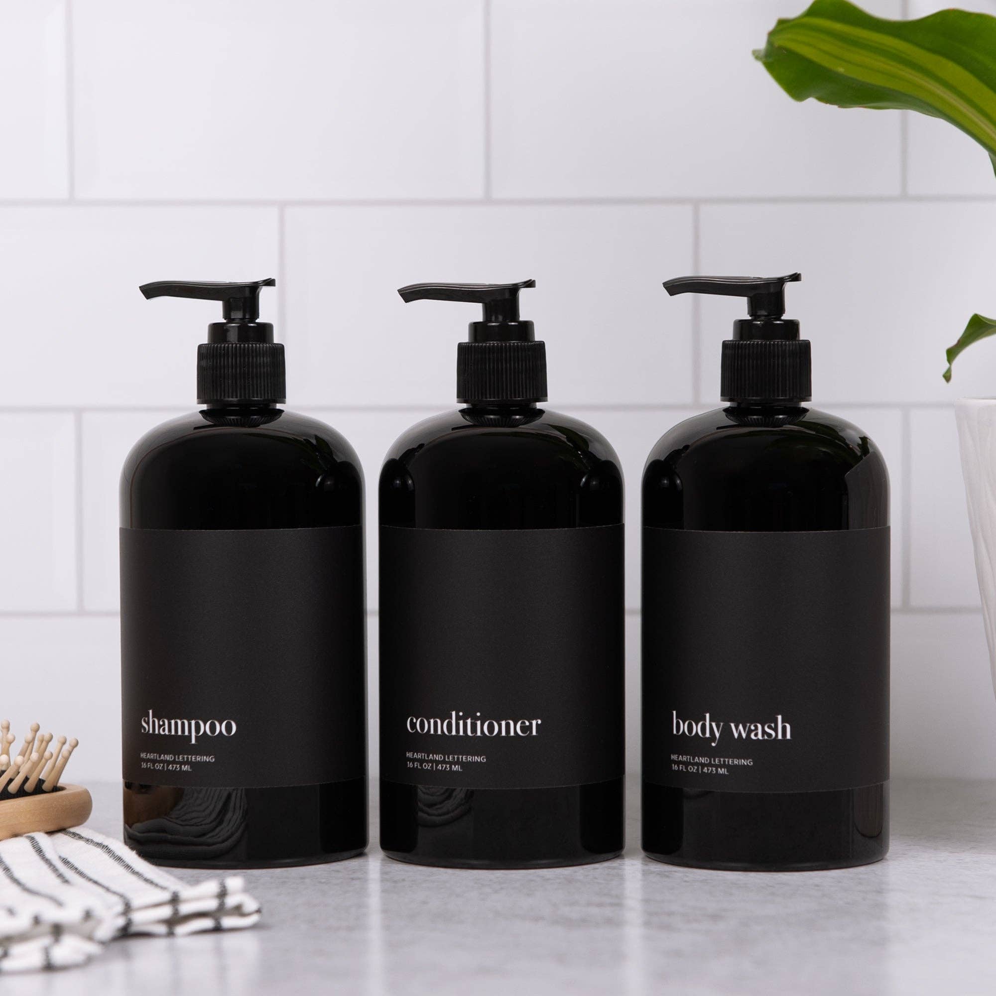 Black Refill Bottles