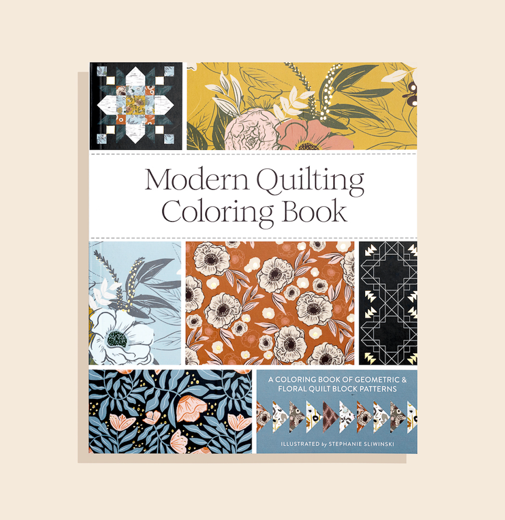 Modern Quilting Coloring Book: Adult Coloring Book (Spring)