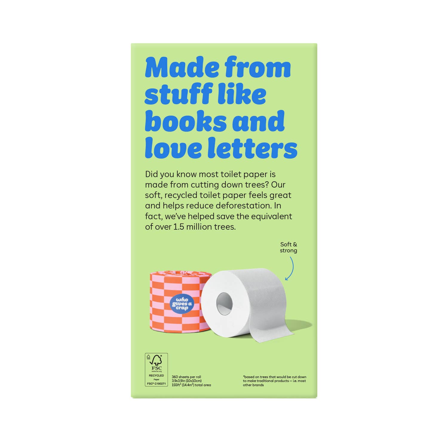 100% Recycled Toilet Paper - Retail 4 Pack (6/case)