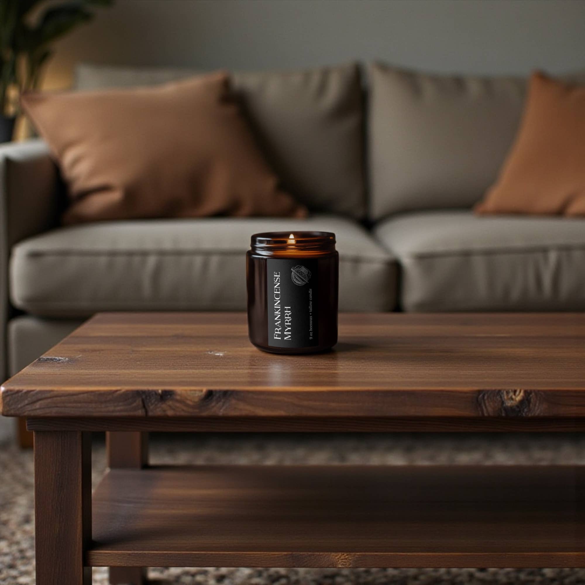 Frankincense Myrrh Candle — The Black Label Wellness