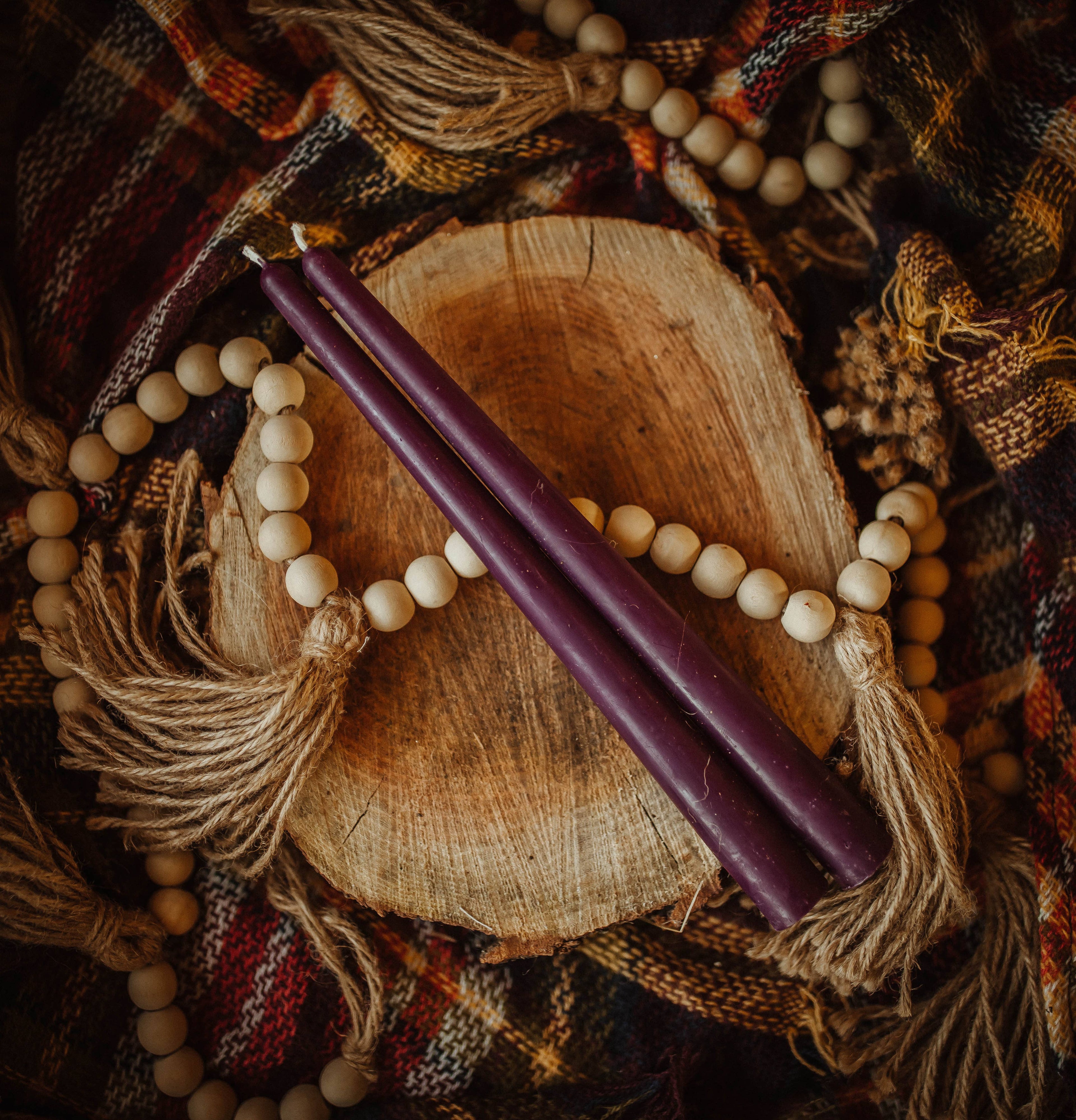 Beeswax Taper Candle