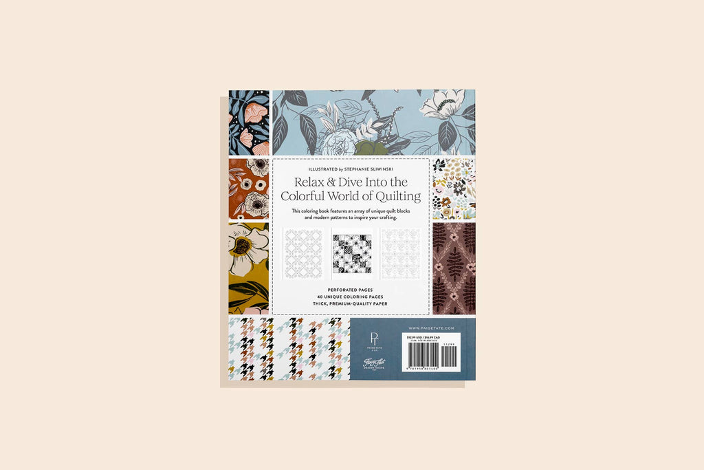 Modern Quilting Coloring Book: Adult Coloring Book (Spring)