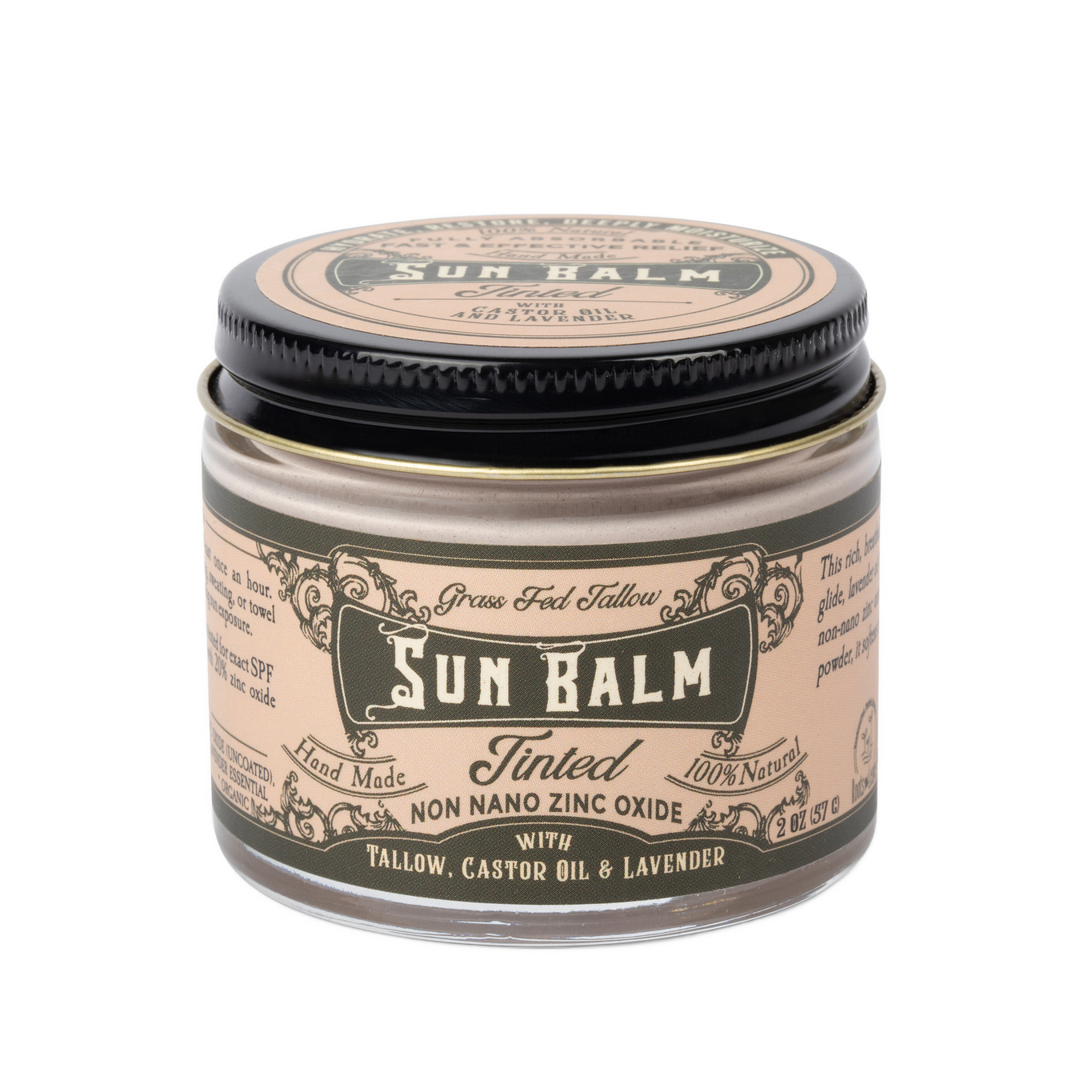 Sun Balm - Tinted Tallow Lavender Sunscreen "reef safe"