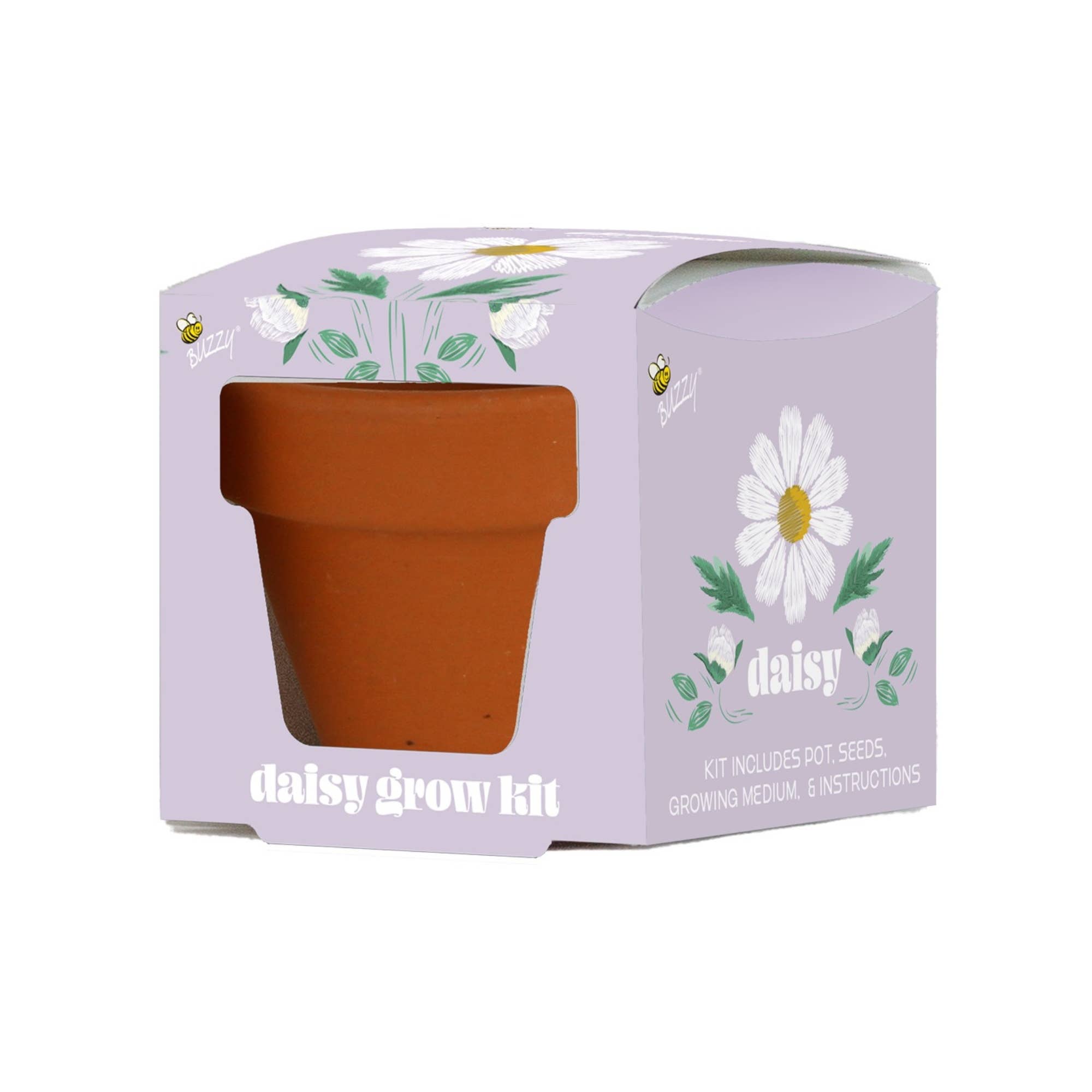 Mini Grow Pot Daisy Kit – Indoor Wildflower Gift