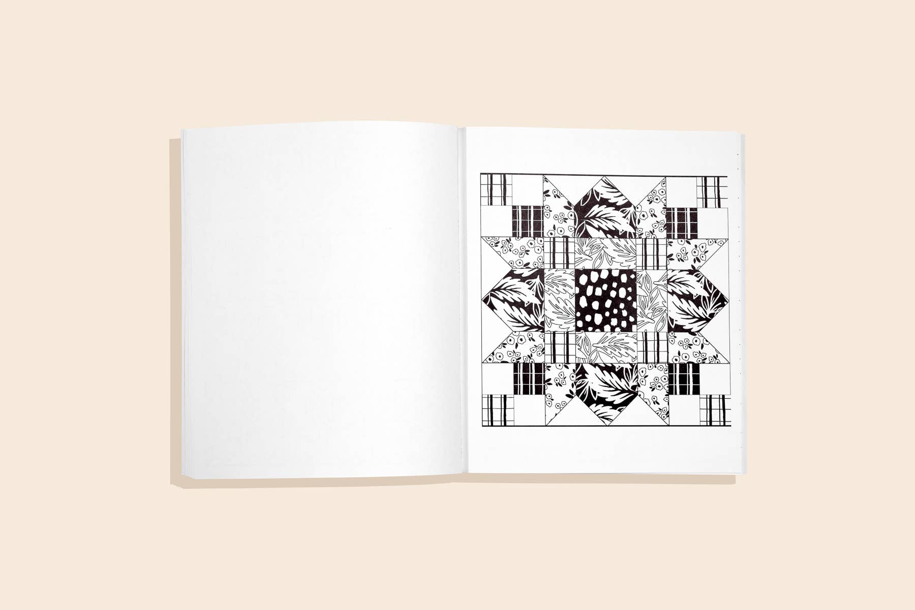 Modern Quilting Coloring Book: Adult Coloring Book (Spring)