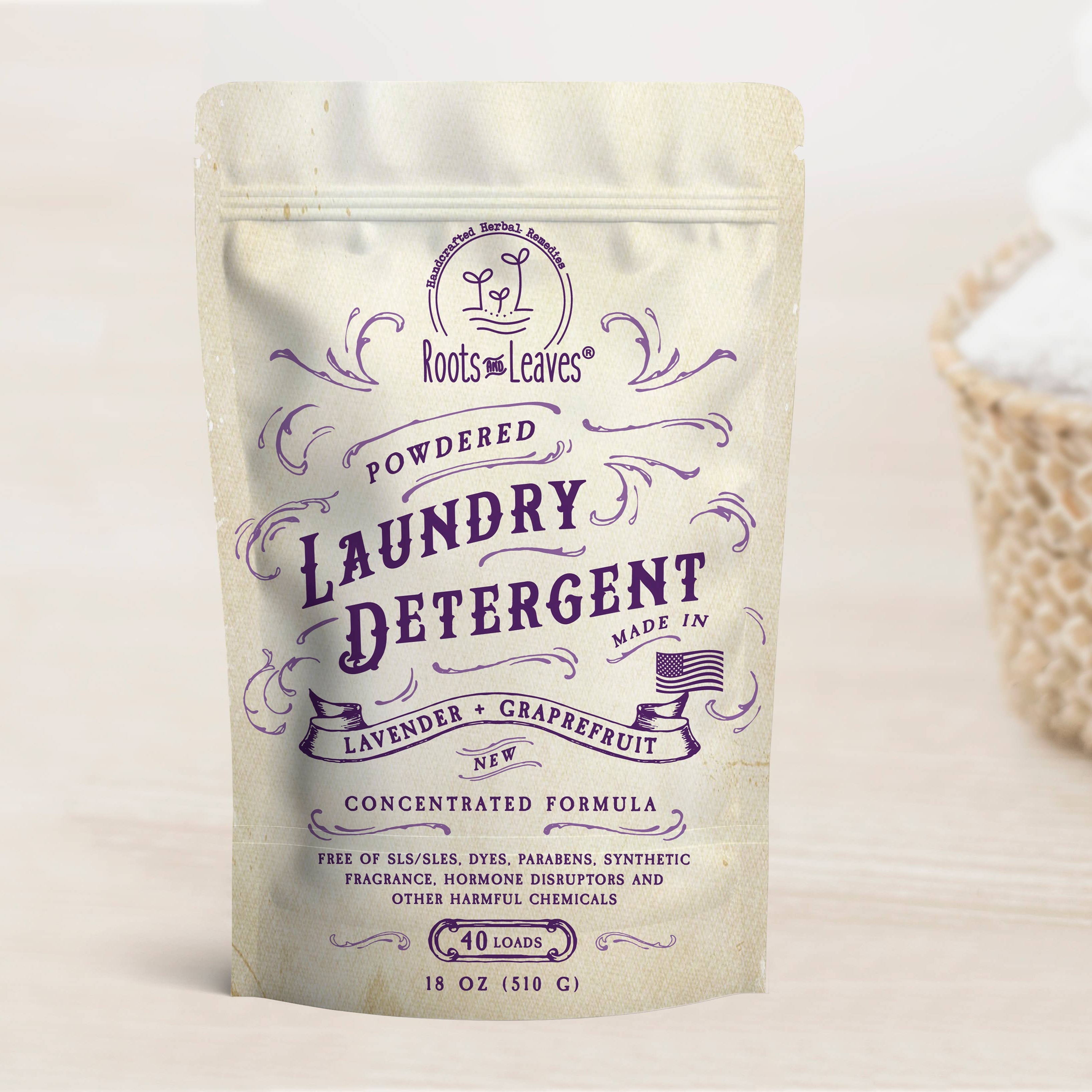 Powdered Laundry Detergent 18 oz (40 loads)