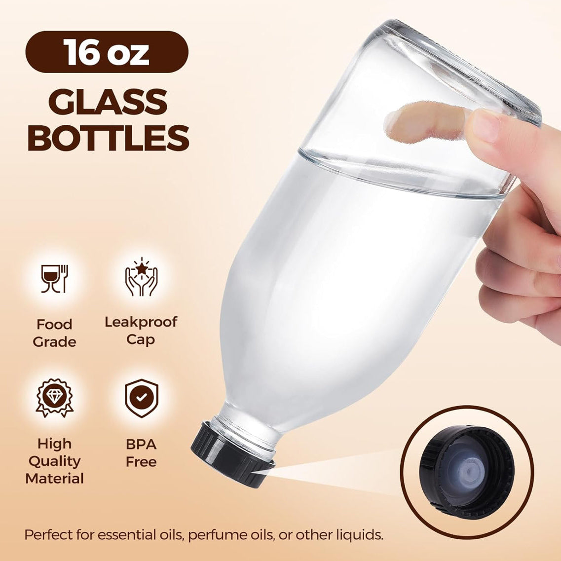 Glass Refill Bottle (16 oz.)
