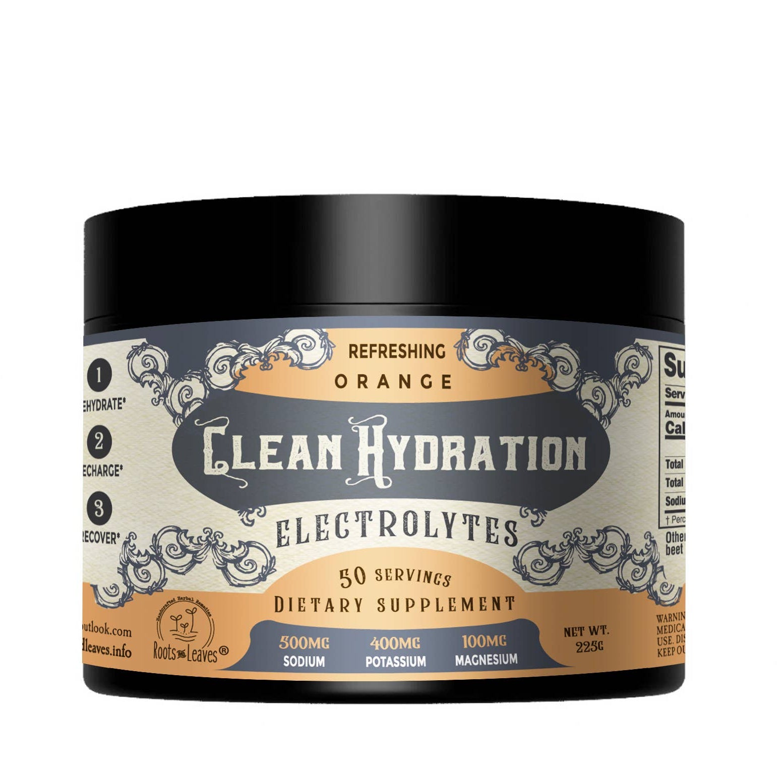 Clean Hydration Electrolytes-Orange