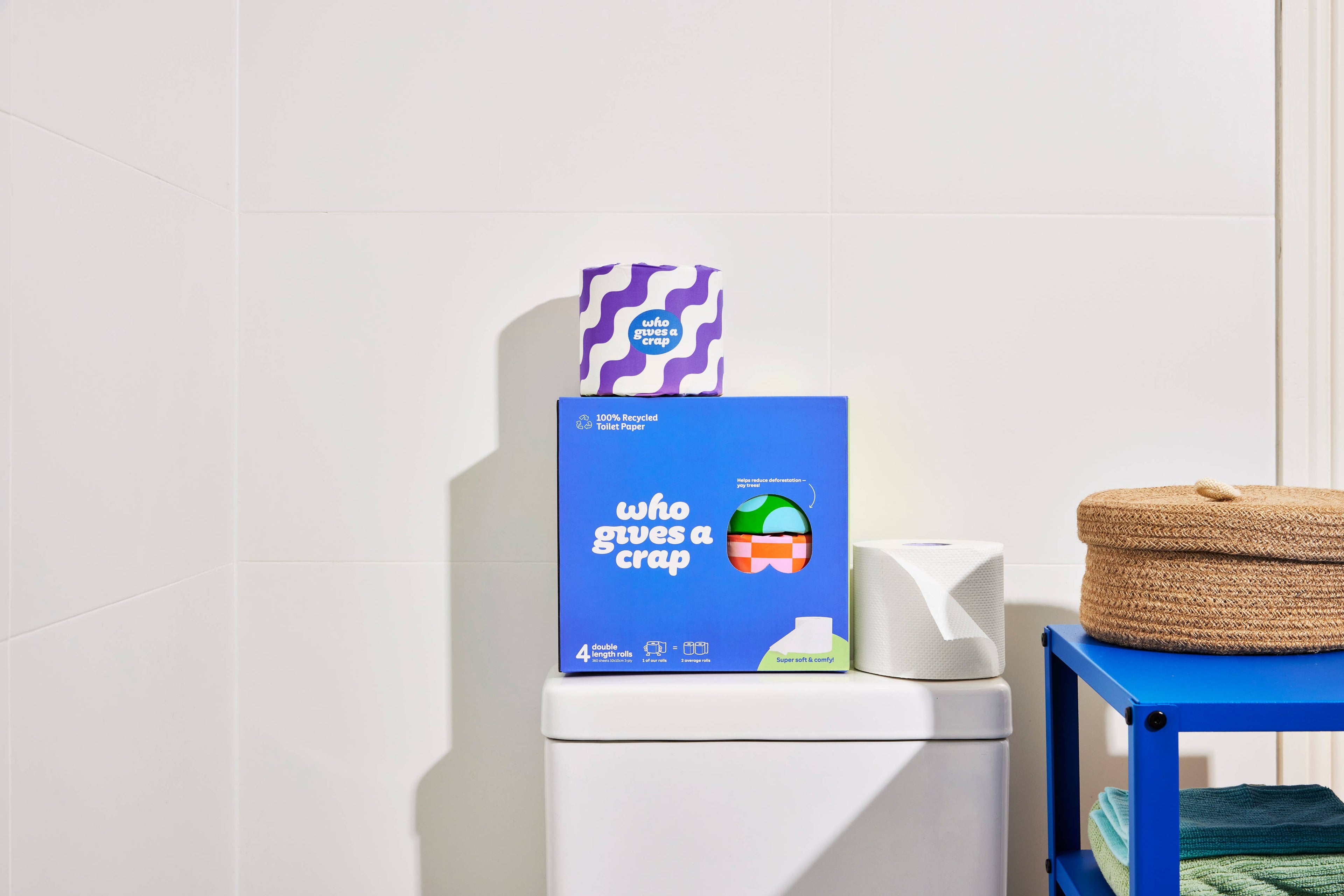 100% Recycled Toilet Paper - Retail 4 Pack (6/case)
