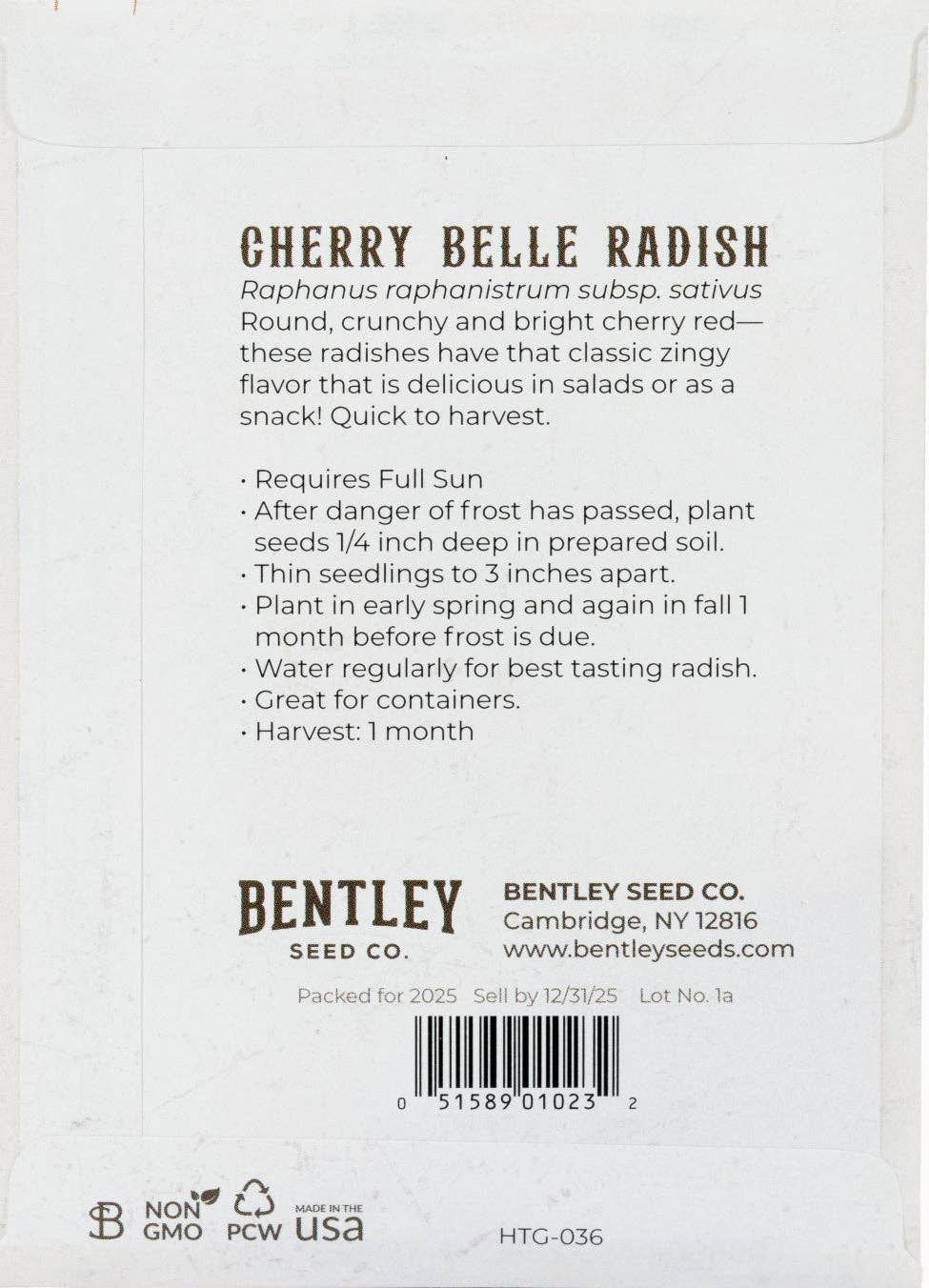 Radish-Cherry Belle 1884