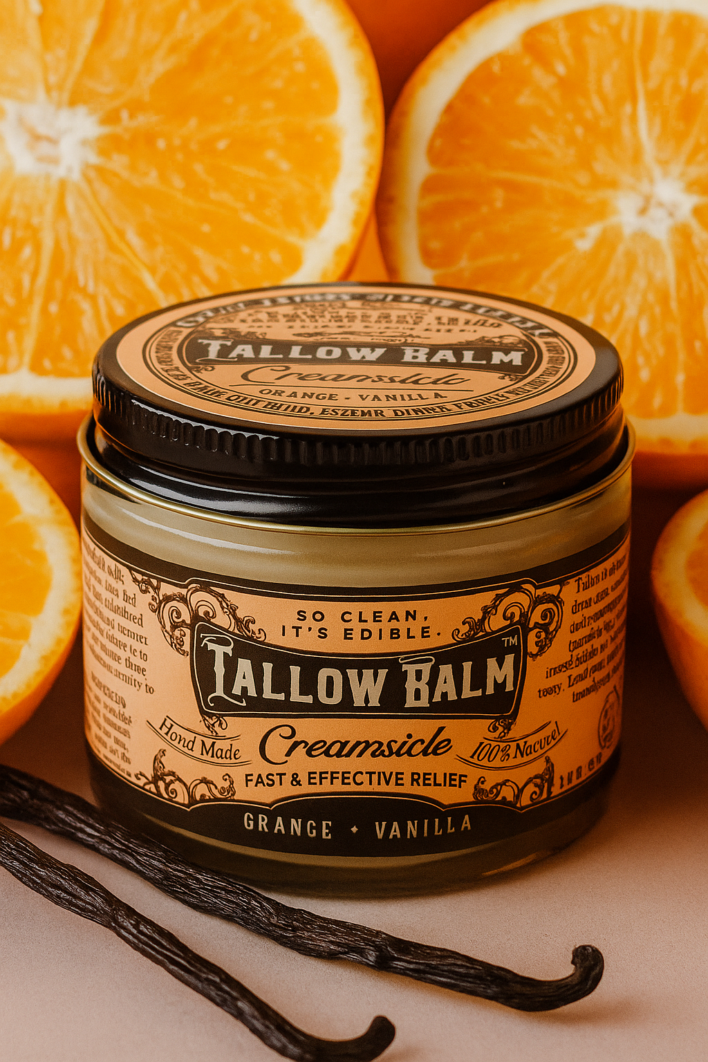 Tallow Balm:Creamsicle Scent