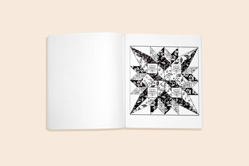 Modern Quilting Coloring Book: Adult Coloring Book (Spring)
