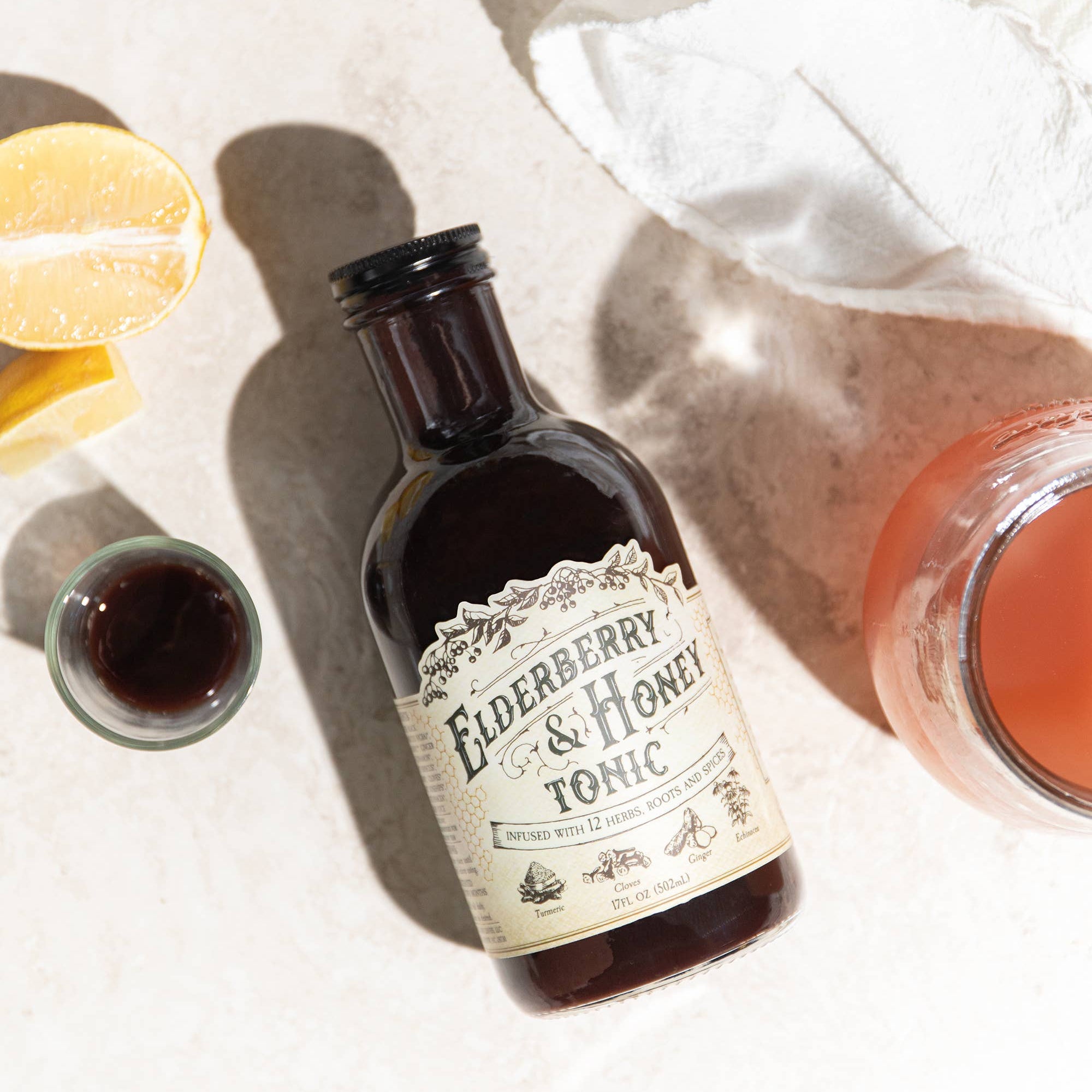 Elderberry & Honey Tonic, 16 oz