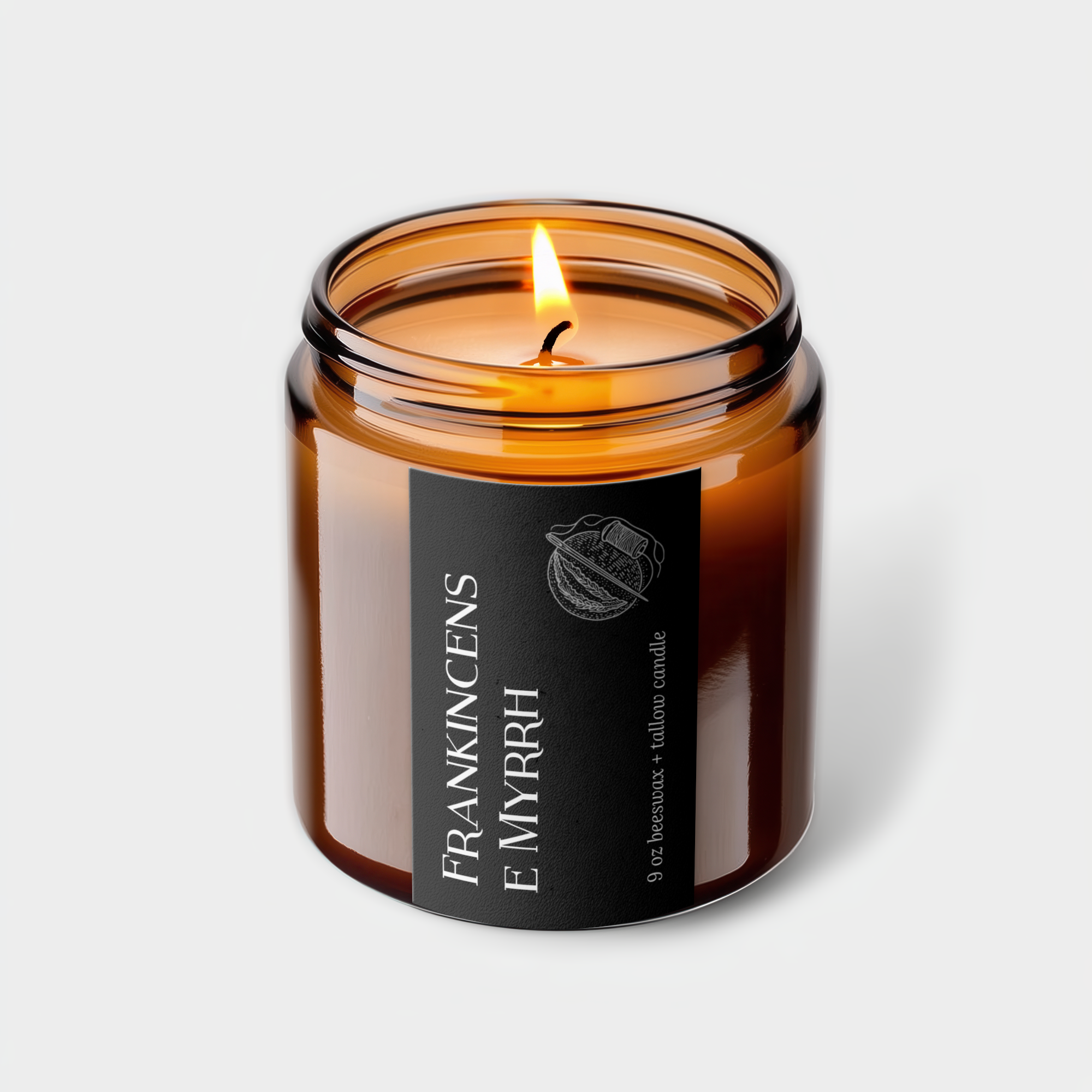 Frankincense Myrrh Candle — The Black Label Wellness
